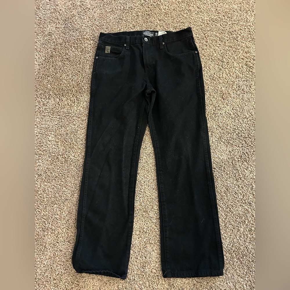 Ariat heritage denim men’s black jeans 35x32 classic fit